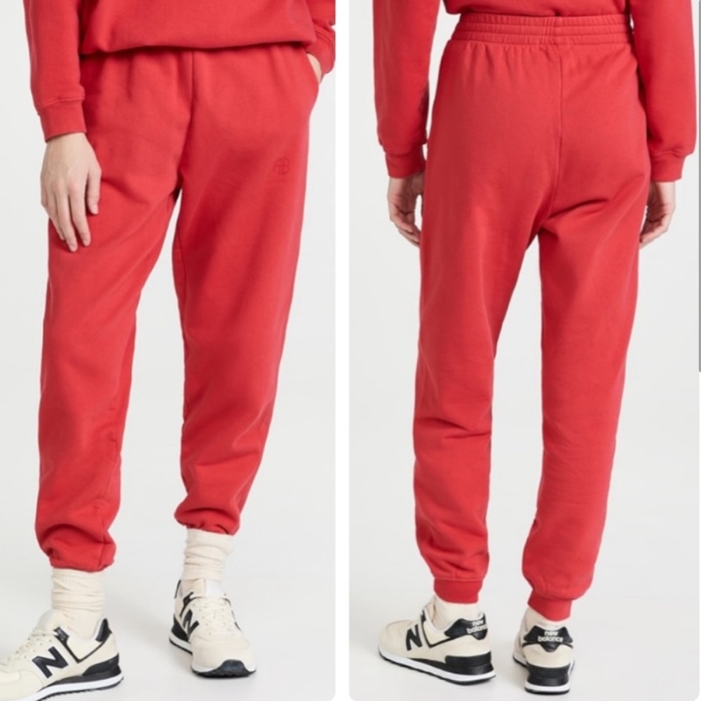 Anine Bing | Tyler Jogger in Red Size: XS